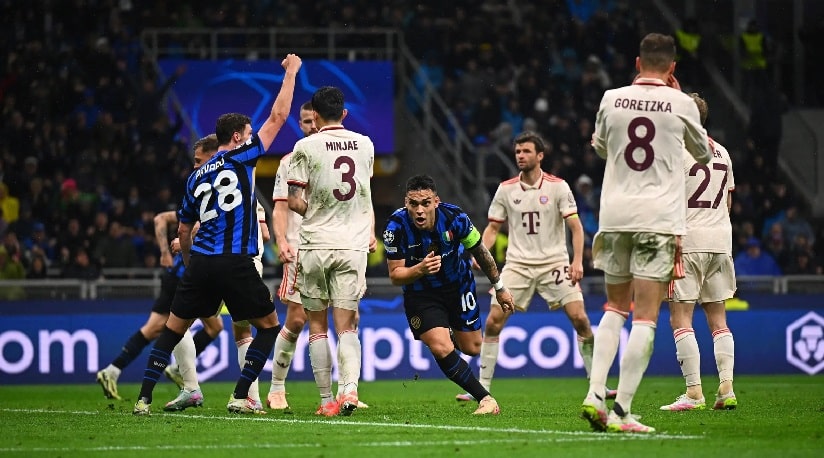 Arsenal e Inter de Milão estão nas semifinais da Champions League em 2024/25