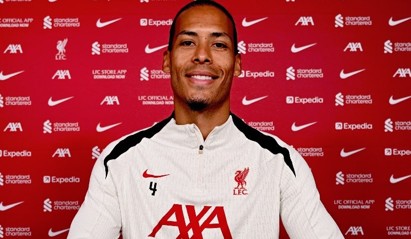 Liverpool oficializa renovação de contrato com o zagueiro Van Dijk