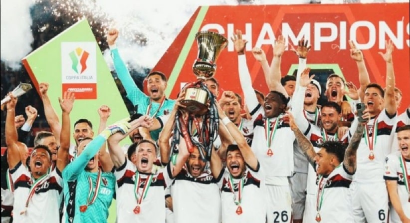 Bologna vence Milan, leva Copa da Itália e volta a ser campeão depois de 51 anos