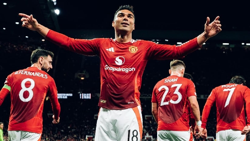 Casemiro brilha, Manchester United vence o Athletic Bilbao e avança à final