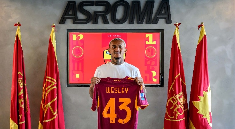 Wesley é anunciado pela Roma após despedida no Flamengo